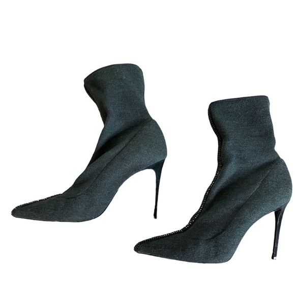 Le Silla, Limited Edition, Grey Crystal, Ankle Boot, Made in Italy, 8-8.5 (38.5) - Picture 6 of 12
